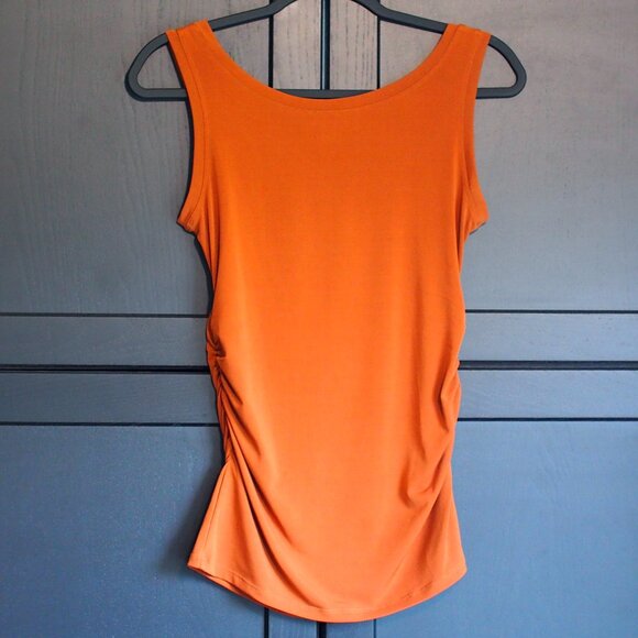Le Château, size x-small, rust color, sleeveless top, polyester, spandex - Picture 3 of 4